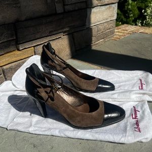 Salvatore Ferragamo Heel. Size 37.5. Never Worn